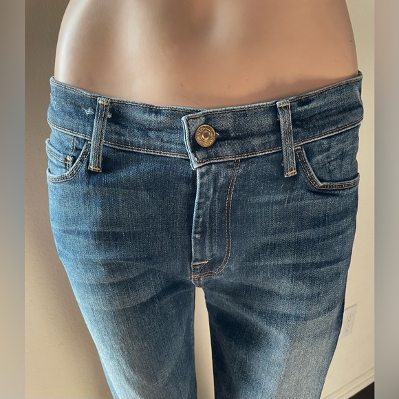 New Women’s 7 For All Mankind Jeans Skinny Bootcut blue Size 28 - Picture 4 of 16